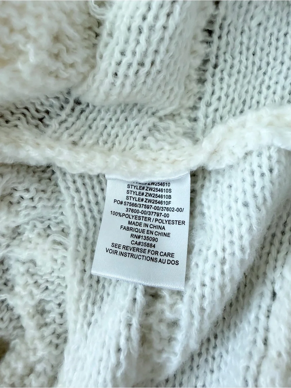 NWT Z Supply Arctic Cable Sweater Large Shopbop